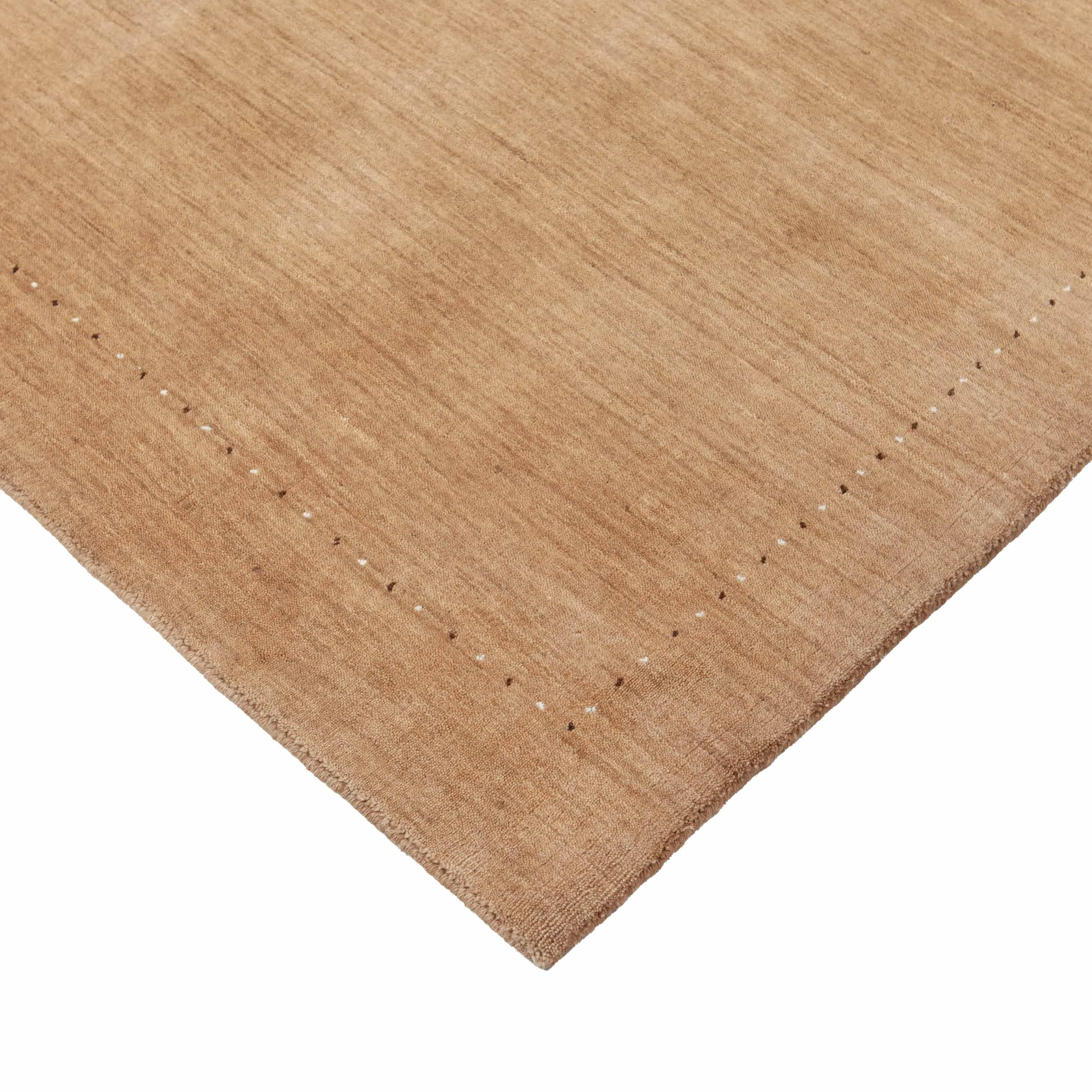 Orange Solid Indo Gabbeh Rug - 4'2" x 5'10"