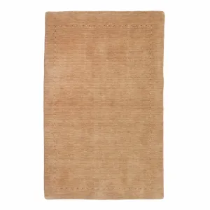 Orange Solid Indo Gabbeh Rug - 4'2" x 5'10"