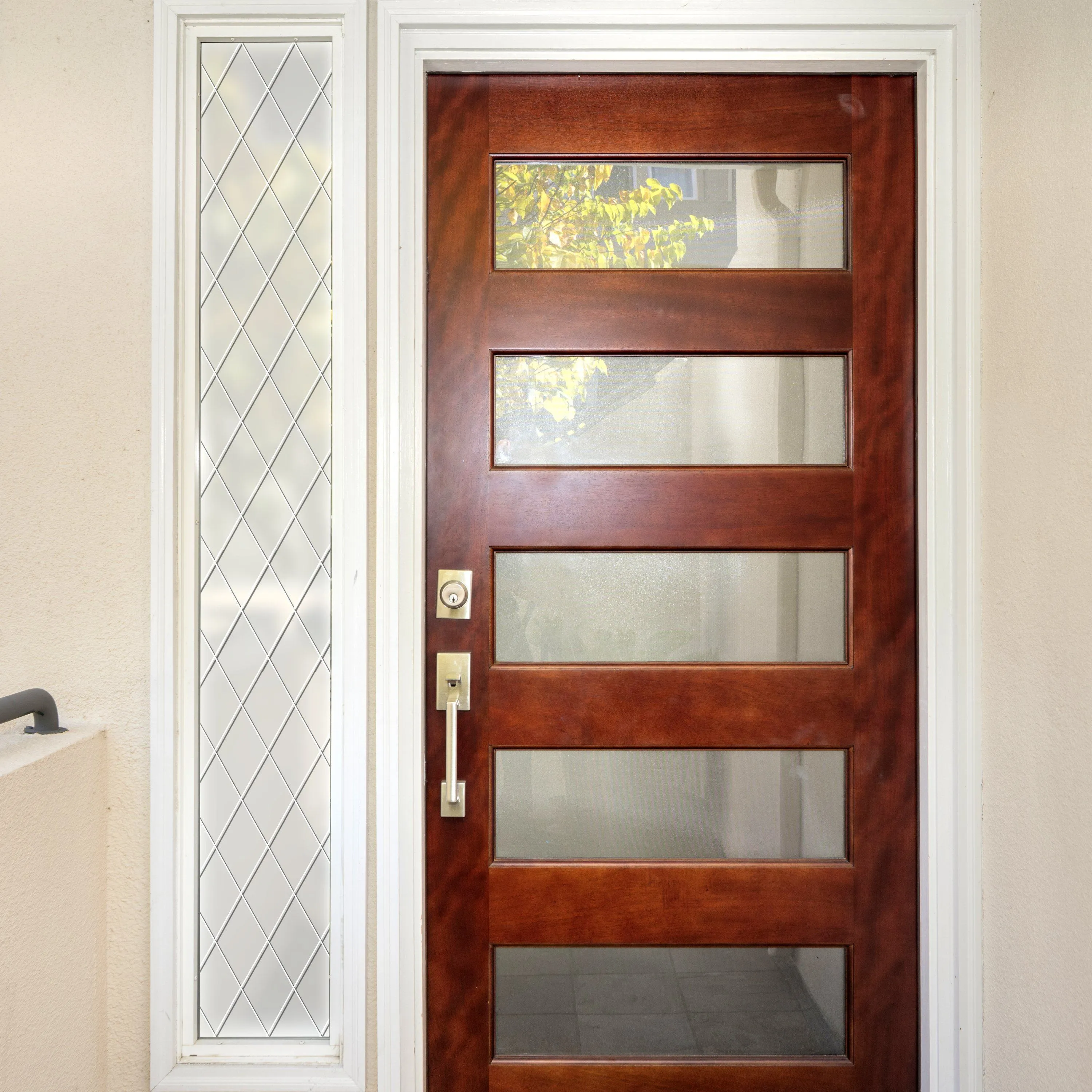 Orleans Leaded Glass | Privacy or See Thru  (Static Cling)