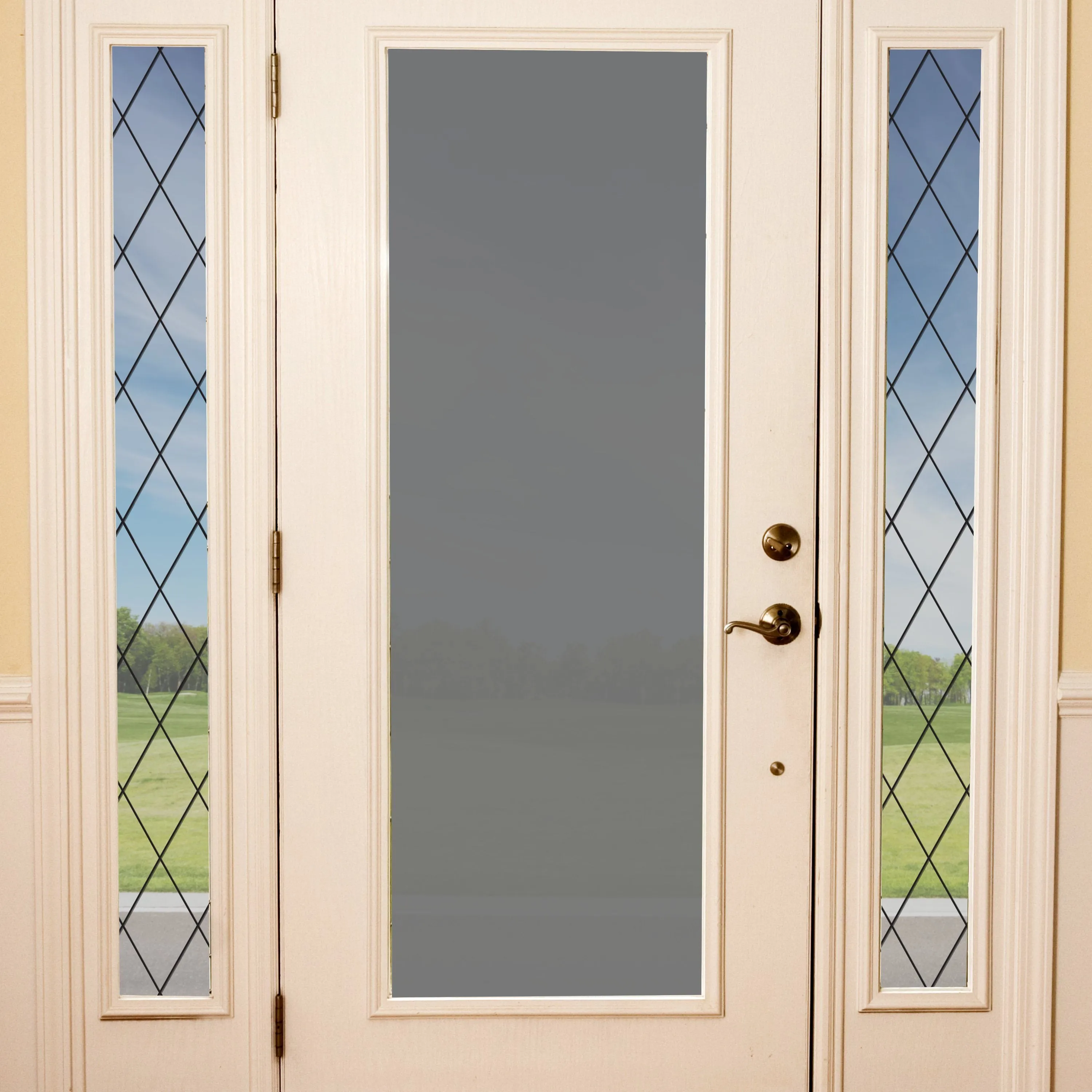 Orleans Leaded Glass | Privacy or See Thru  (Static Cling)