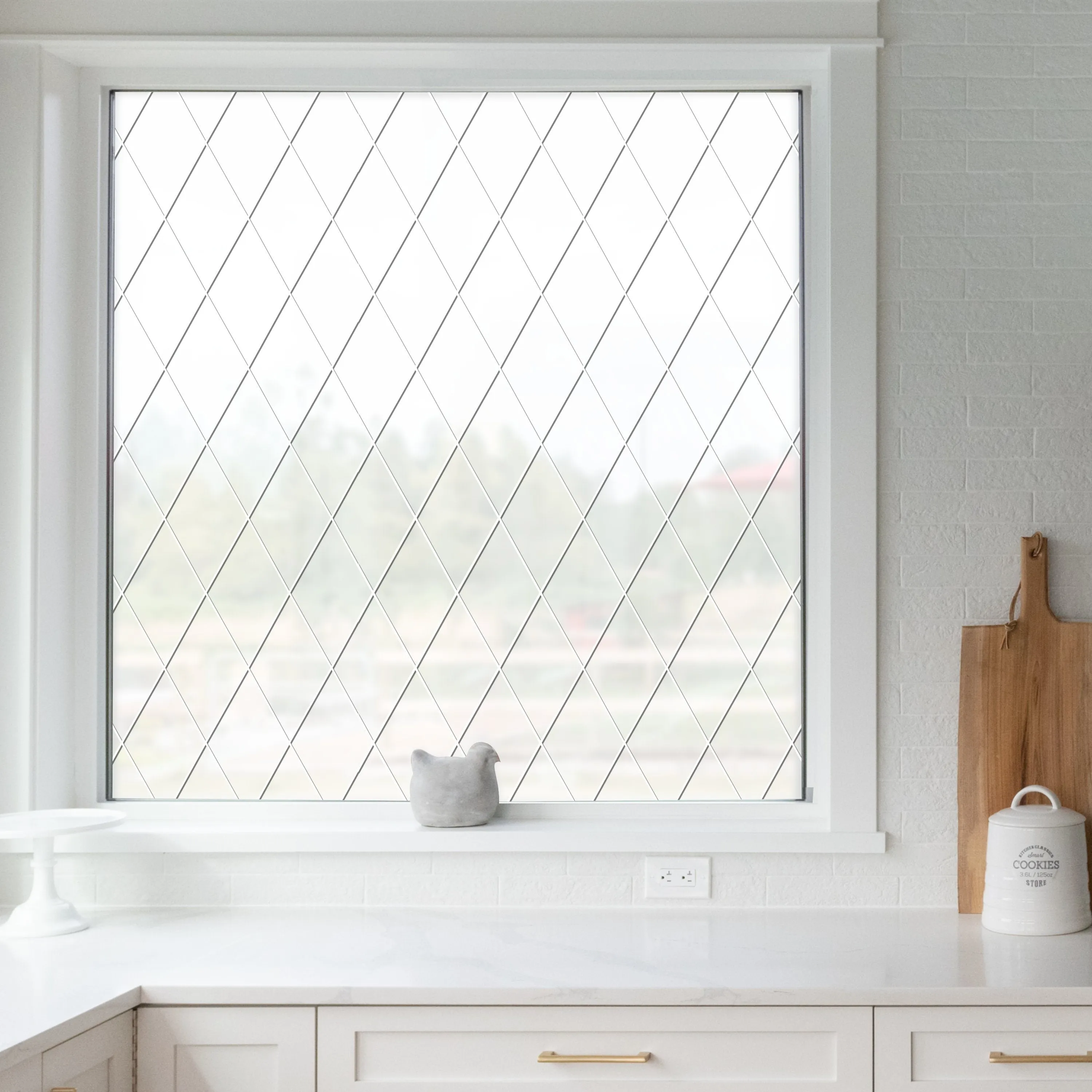 Orleans Leaded Glass | Privacy or See Thru  (Static Cling)