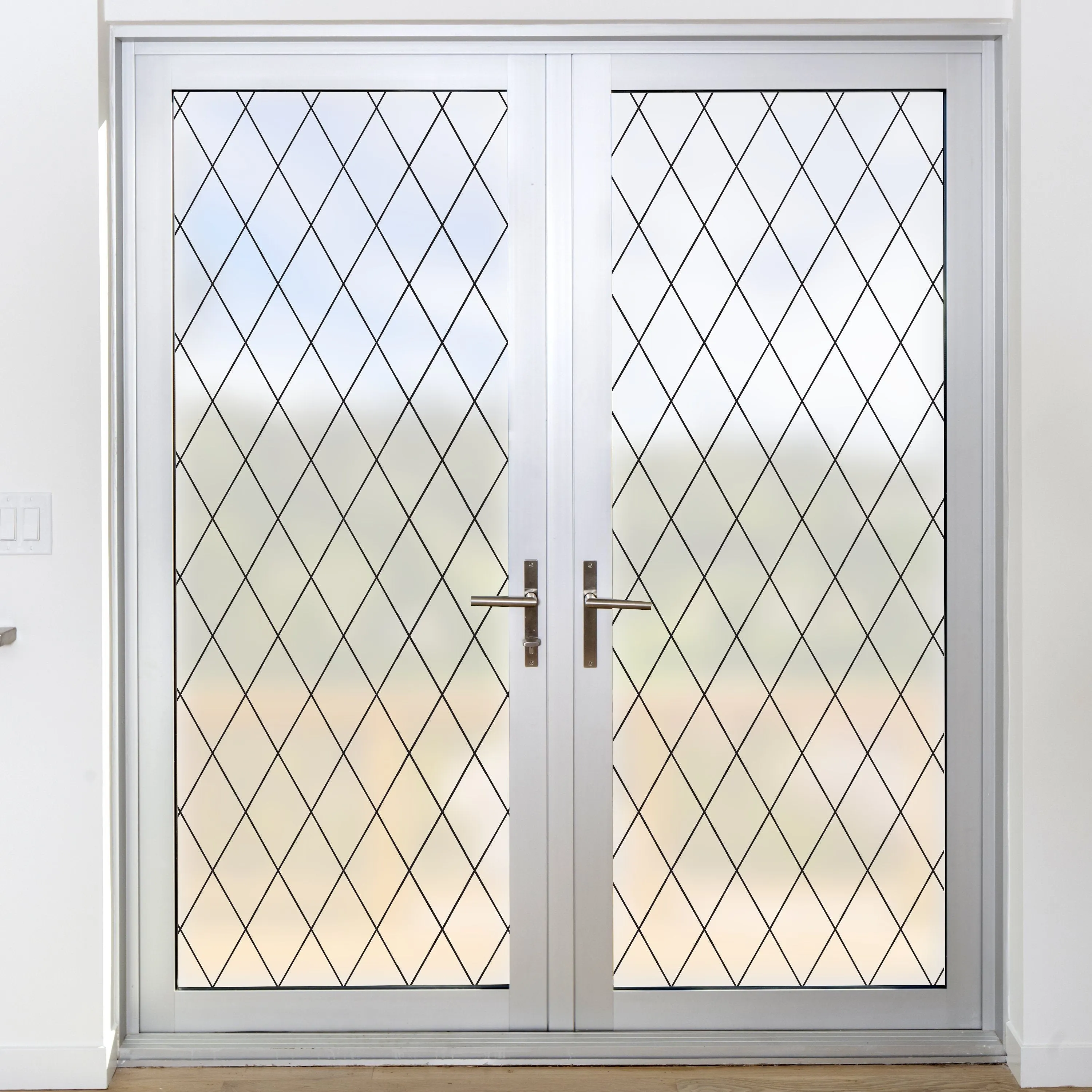 Orleans Leaded Glass | Privacy or See Thru  (Static Cling)