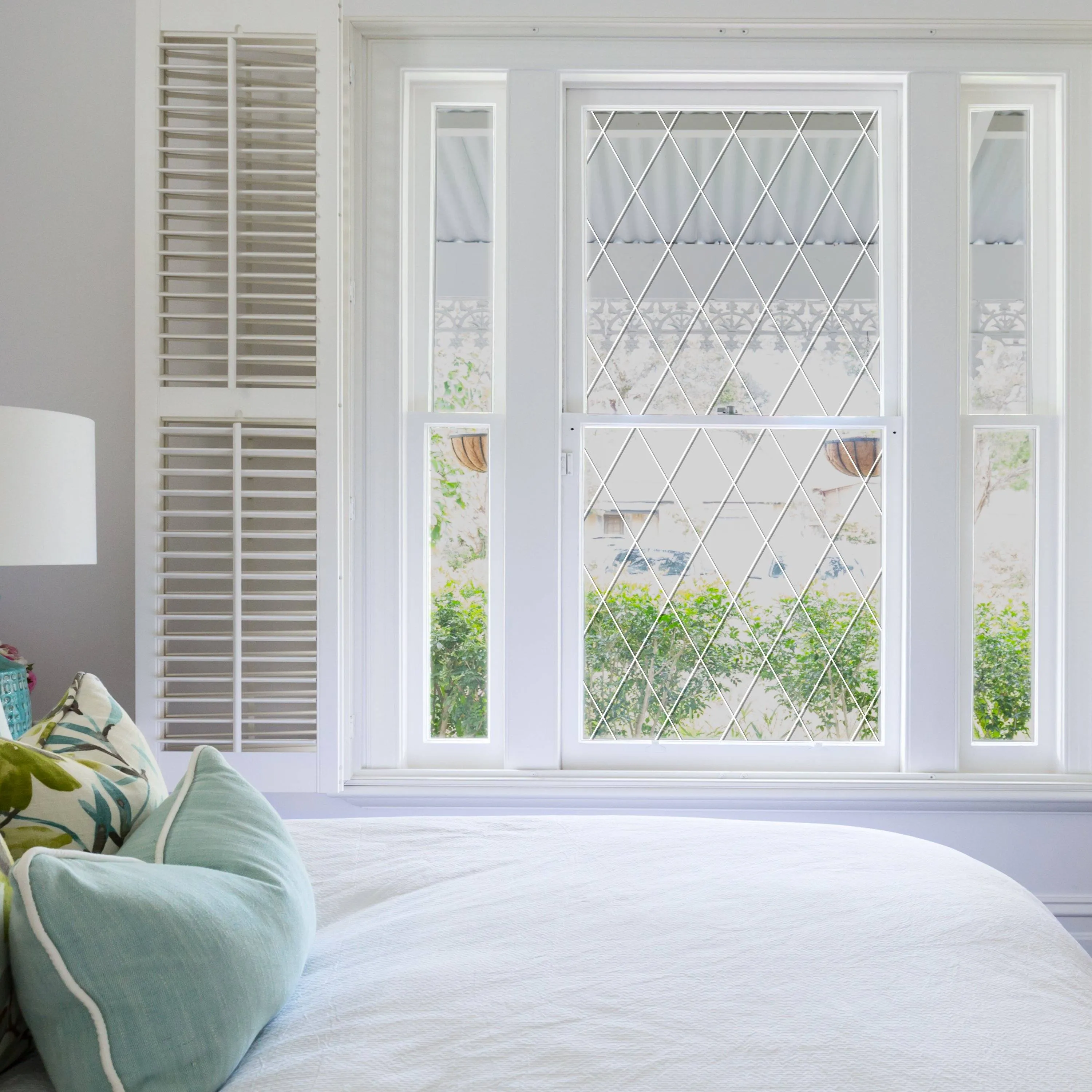 Orleans Leaded Glass | Privacy or See Thru  (Static Cling)