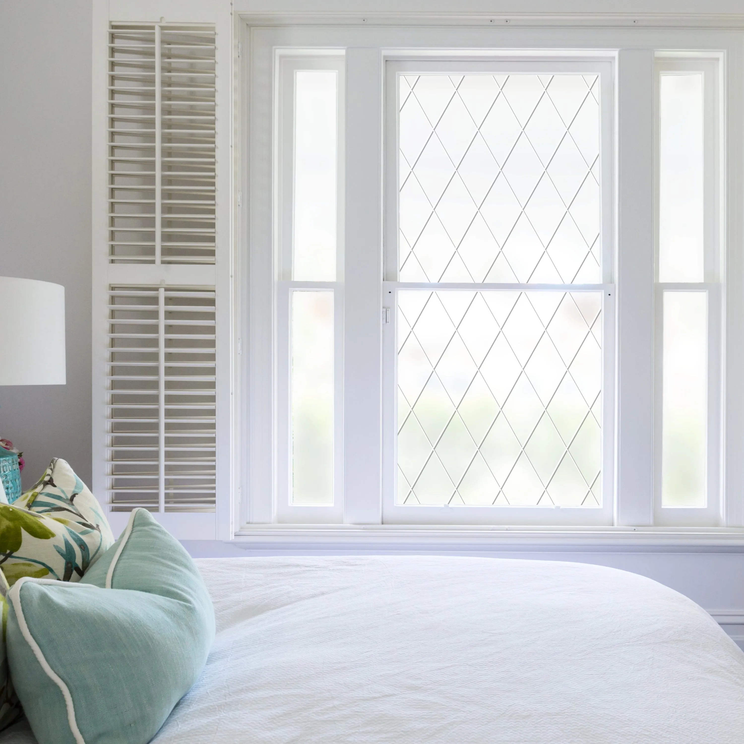 Orleans Leaded Glass | Privacy or See Thru  (Static Cling)