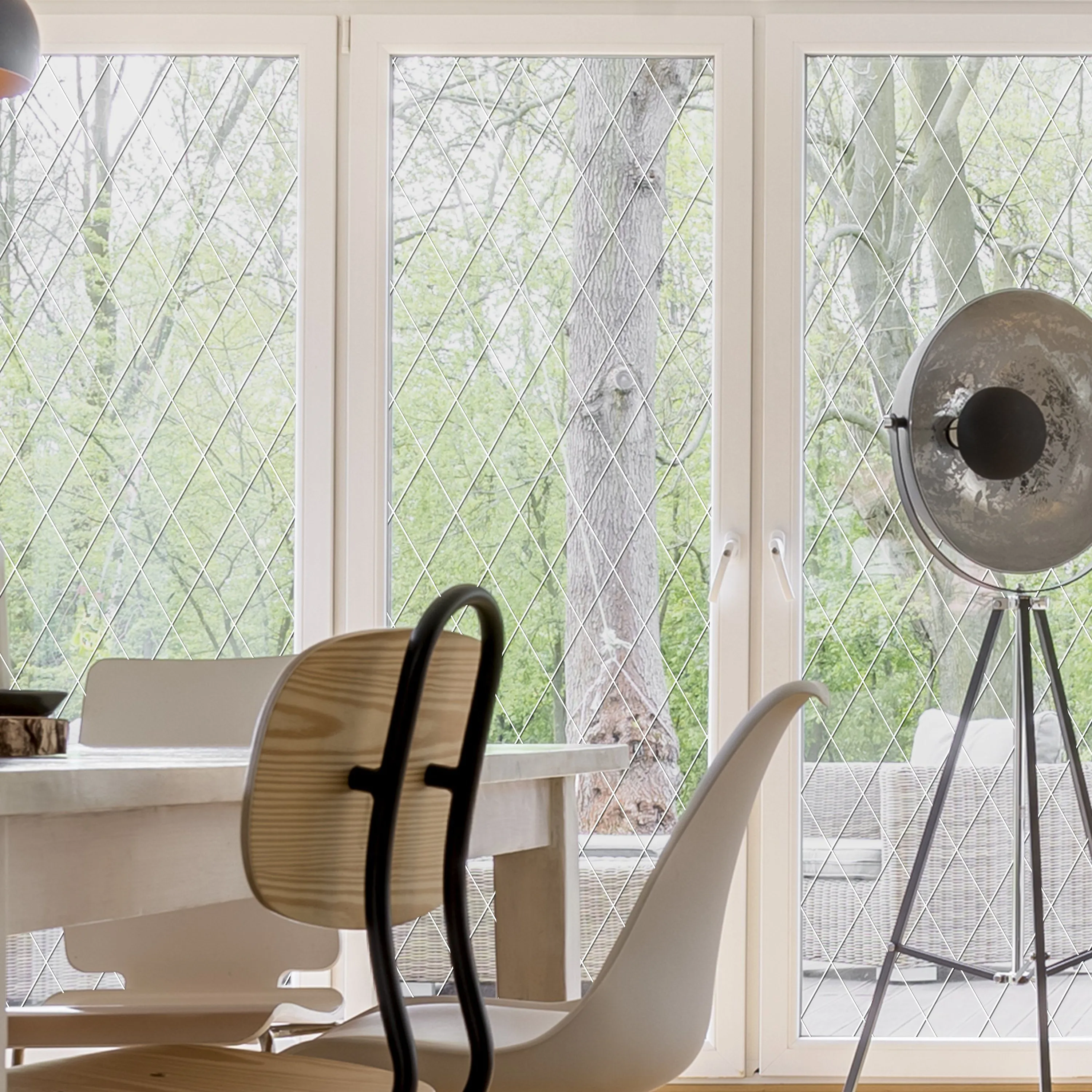 Orleans Leaded Glass | Privacy or See Thru  (Static Cling)