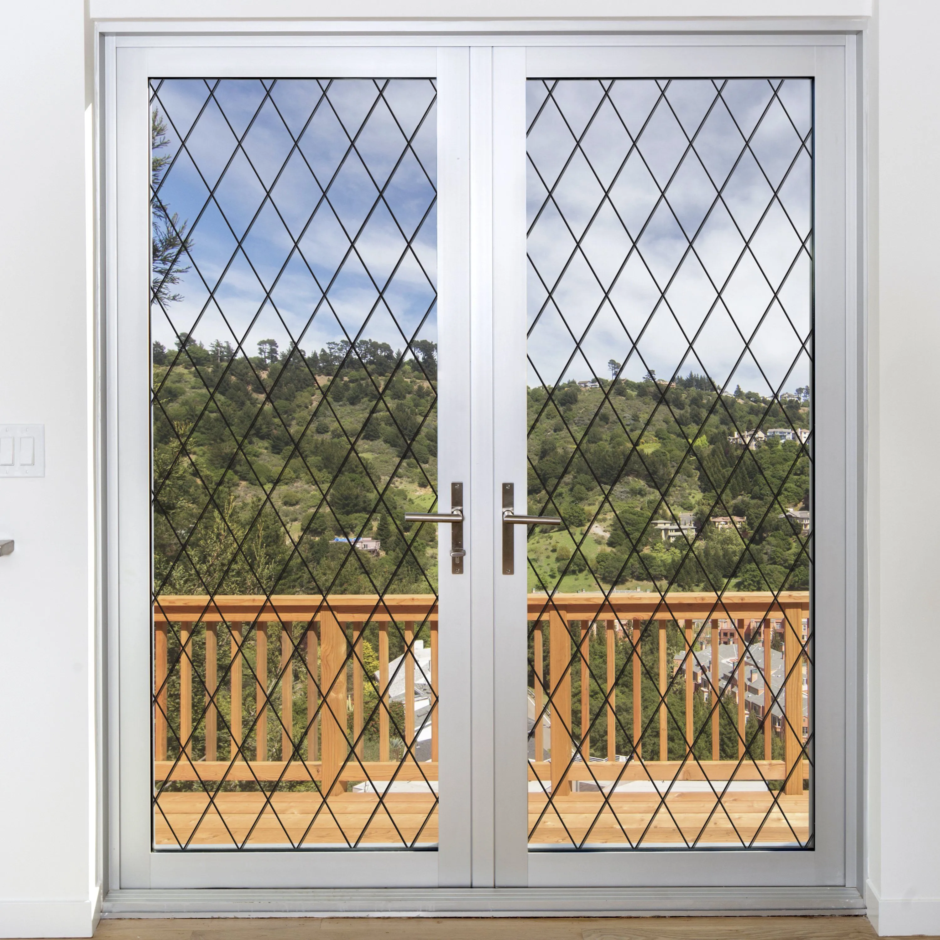 Orleans Leaded Glass | Privacy or See Thru  (Static Cling)