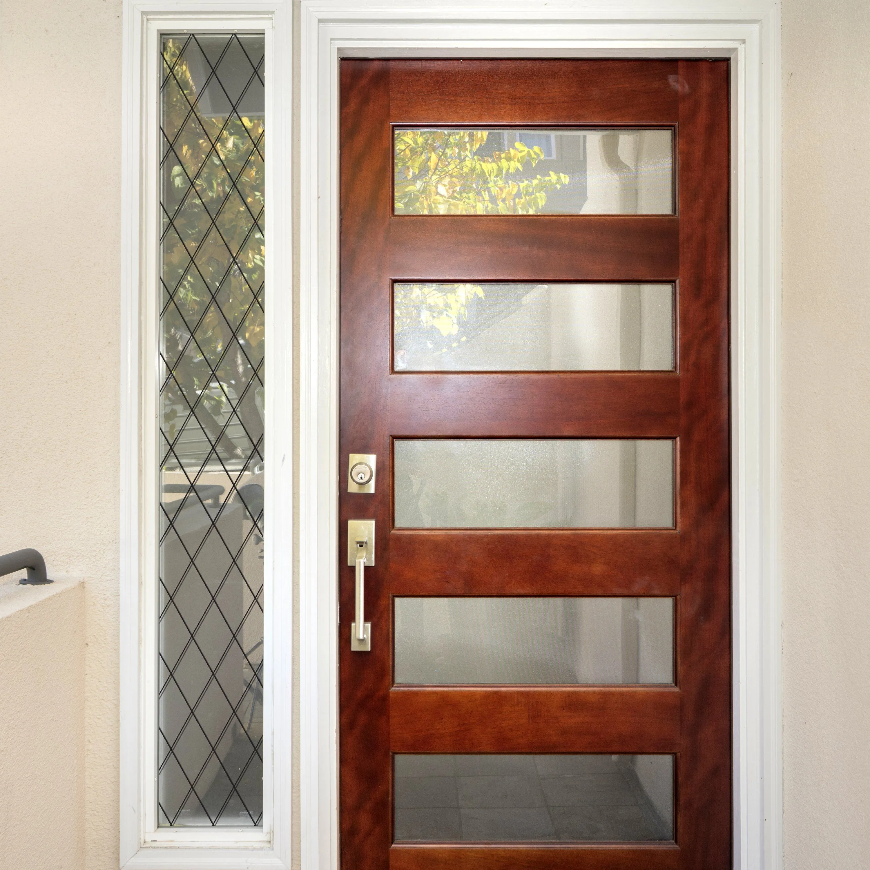 Orleans Leaded Glass | Privacy or See Thru  (Static Cling)