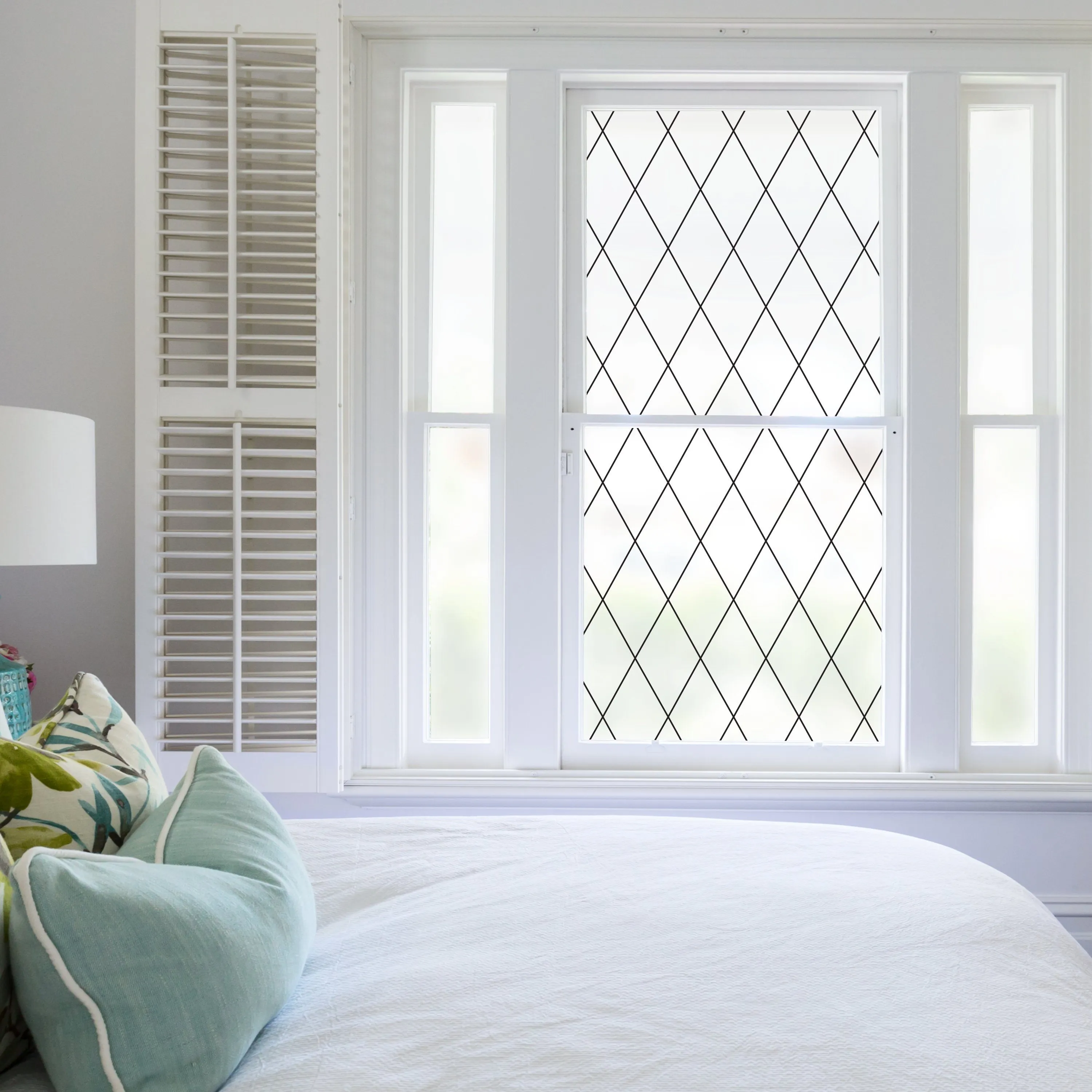 Orleans Leaded Glass | Privacy or See Thru  (Static Cling)