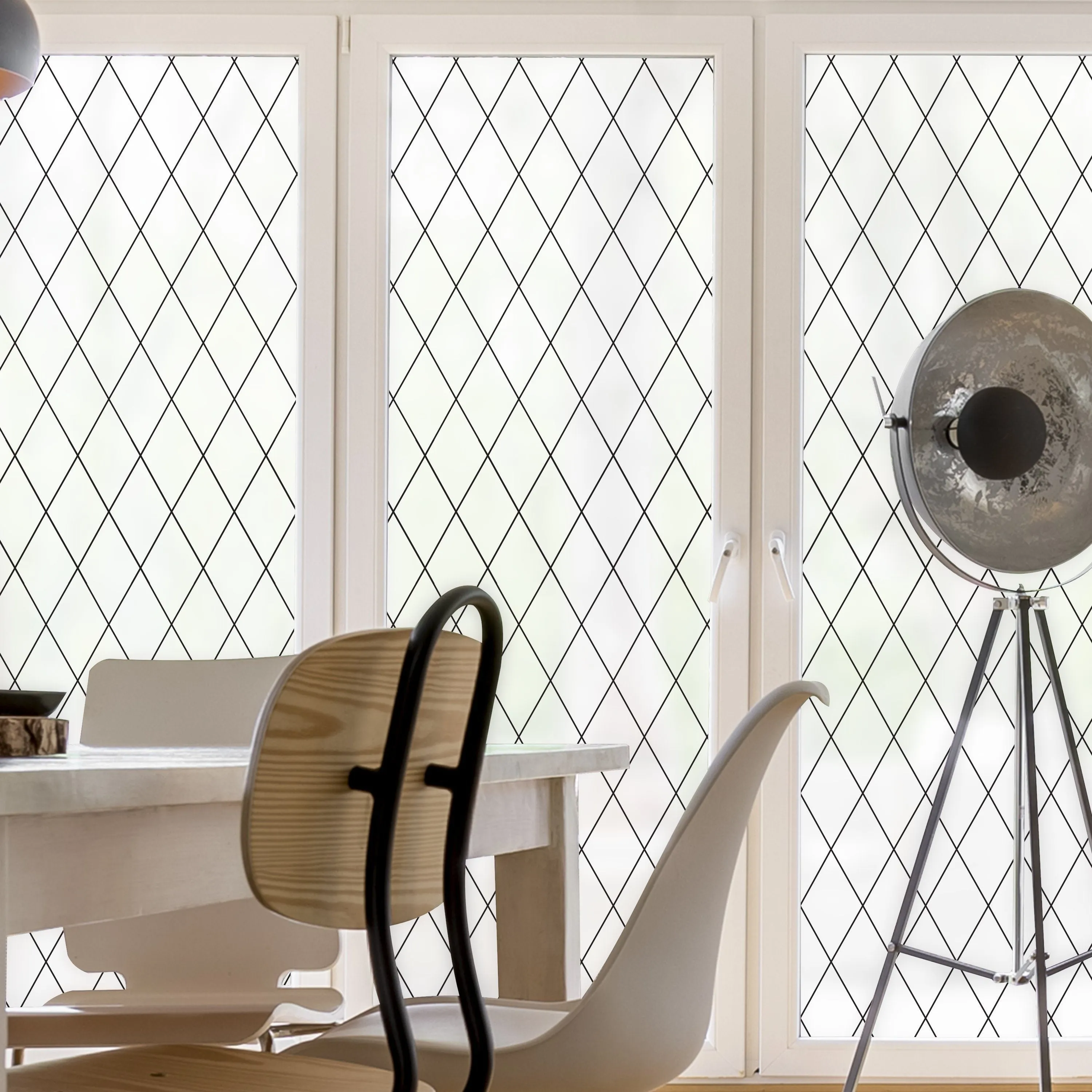 Orleans Leaded Glass | Privacy or See Thru  (Static Cling)