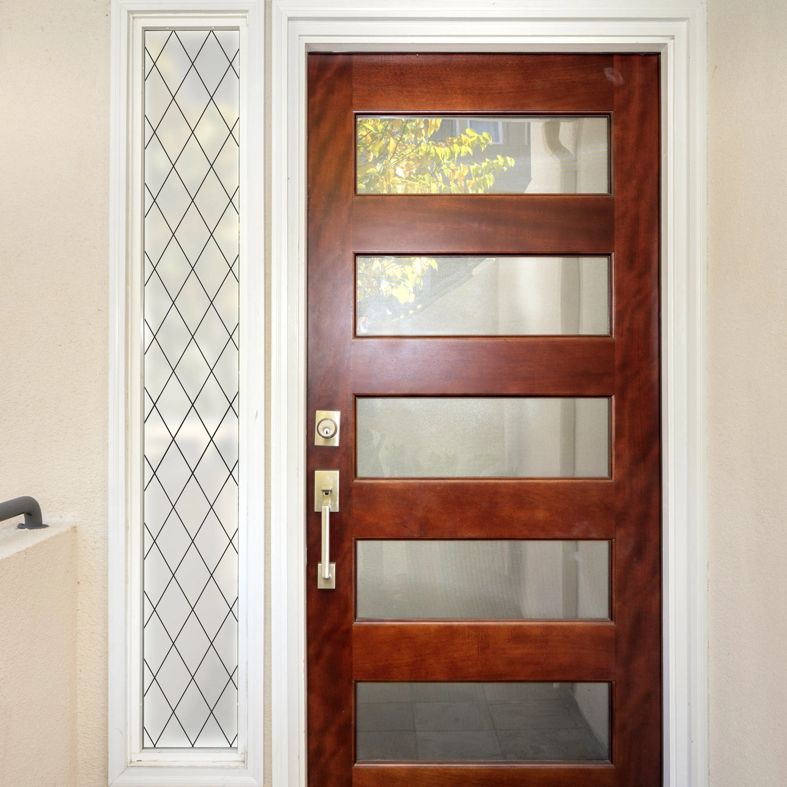 Orleans Leaded Glass | Privacy or See Thru  (Static Cling)