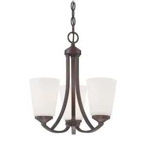 Overland Park 16 in. 3 Lights Chandelier Bronze finish