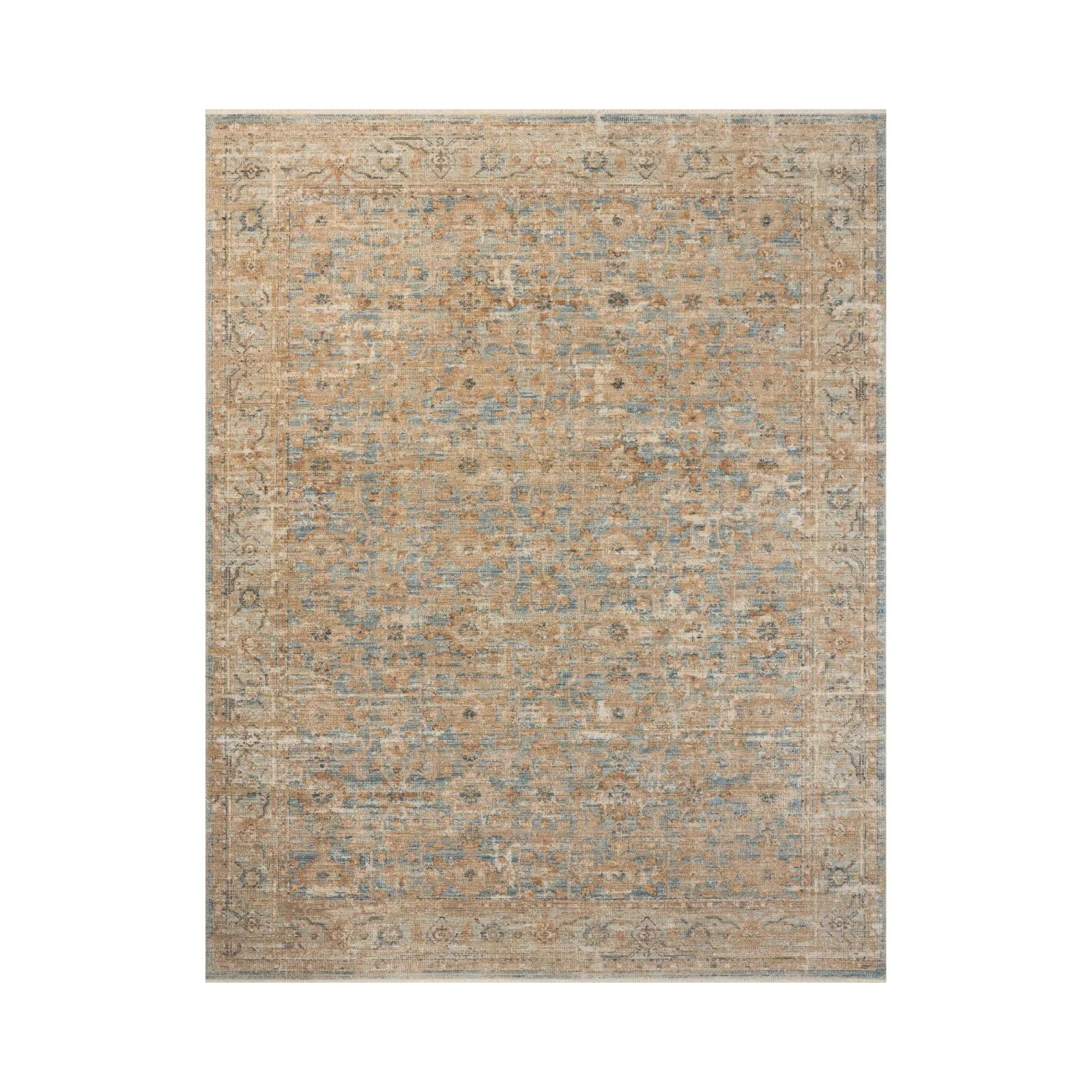 OVERSTOCK RUG - Loloi Heritage Ocean / Sand Rug - 8' x 10'