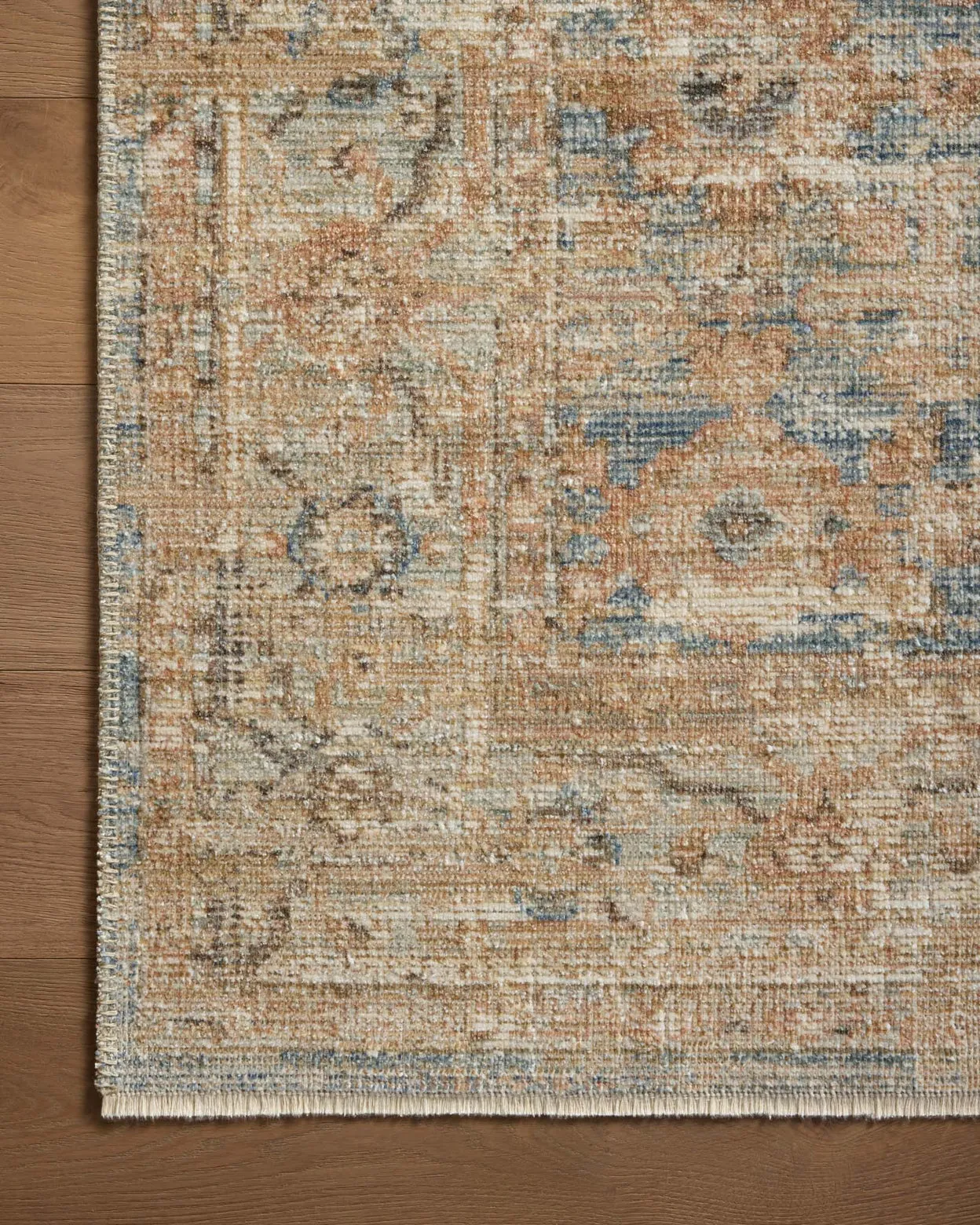 OVERSTOCK RUG - Loloi Heritage Ocean / Sand Rug - 8' x 10'
