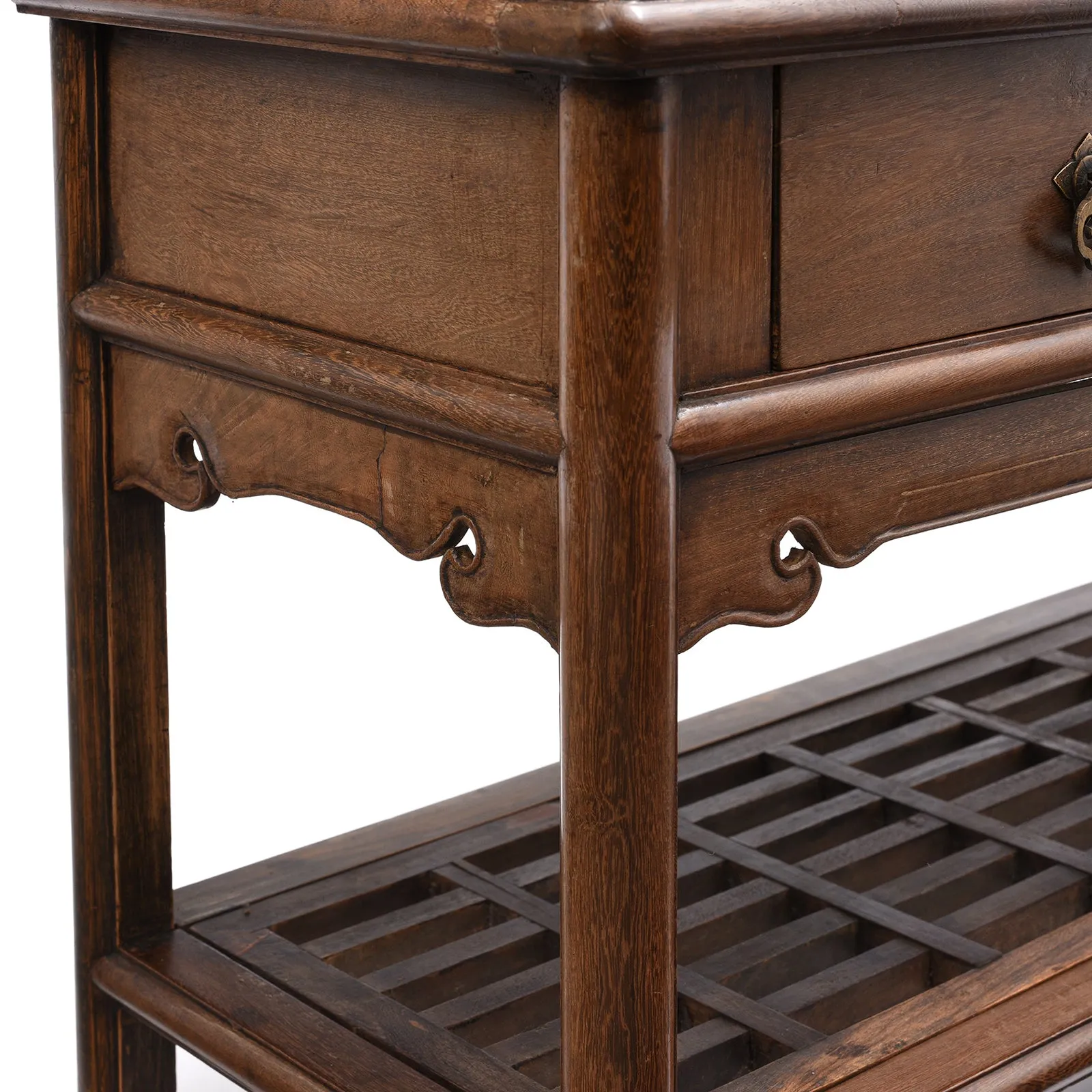 Pair of Chinese Jichimu Yuanjiaogui Cabinets On Stands - Qing Dynasty