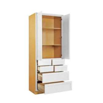 Pantry Drawer Cabinet Inset Shaker Cabinets - 36" Wide 84" Tall - PDC3684-Custom