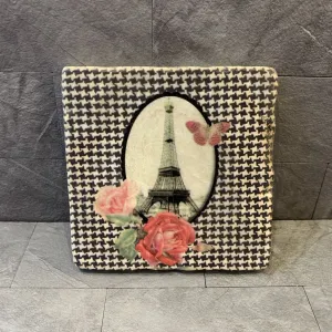 Parisian Chic Eiffel Tower Marble Coaster