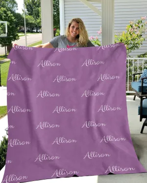 Personalized Name Fleece Blankets