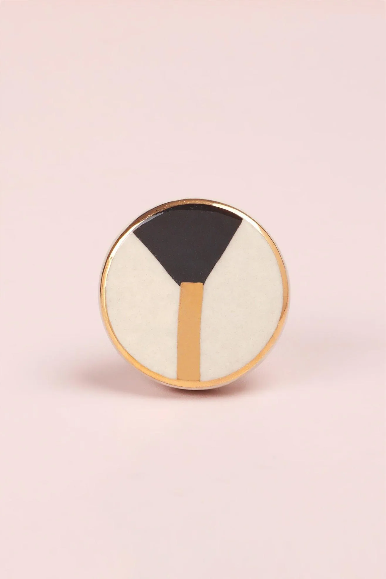 Pie Chart Pattern Design Ceramic Door Knobs