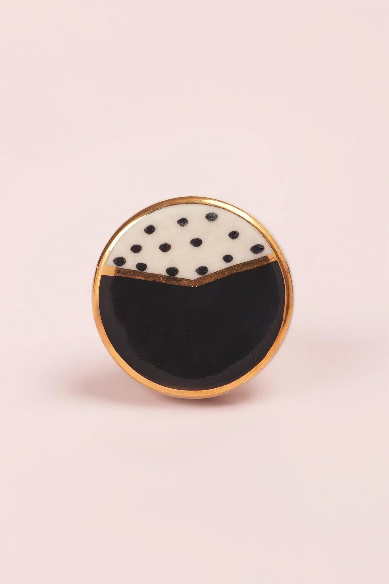 Pie Chart Pattern Design Ceramic Door Knobs