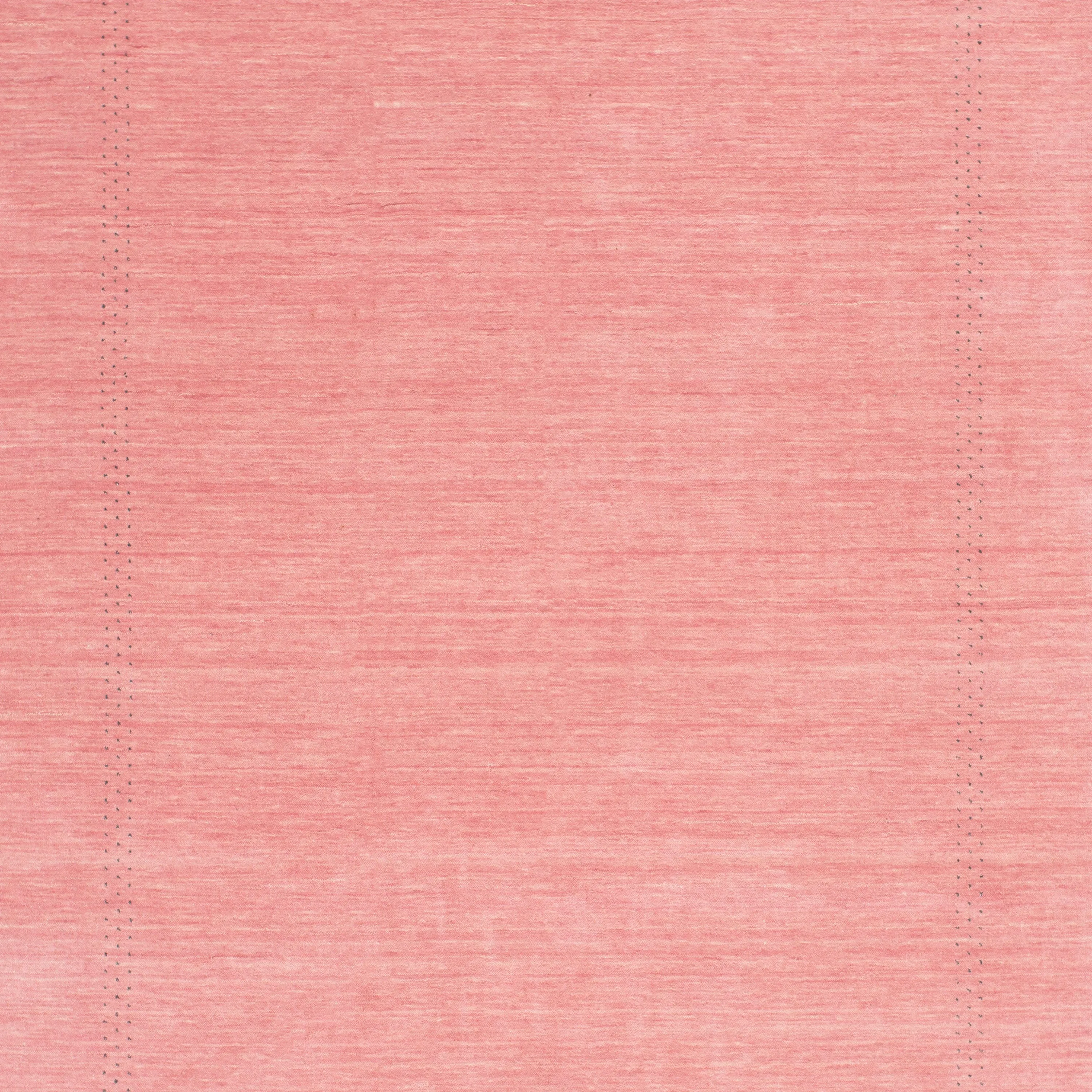 Pink Solid Indo Gabbeh Rug - 6'2" x 9'