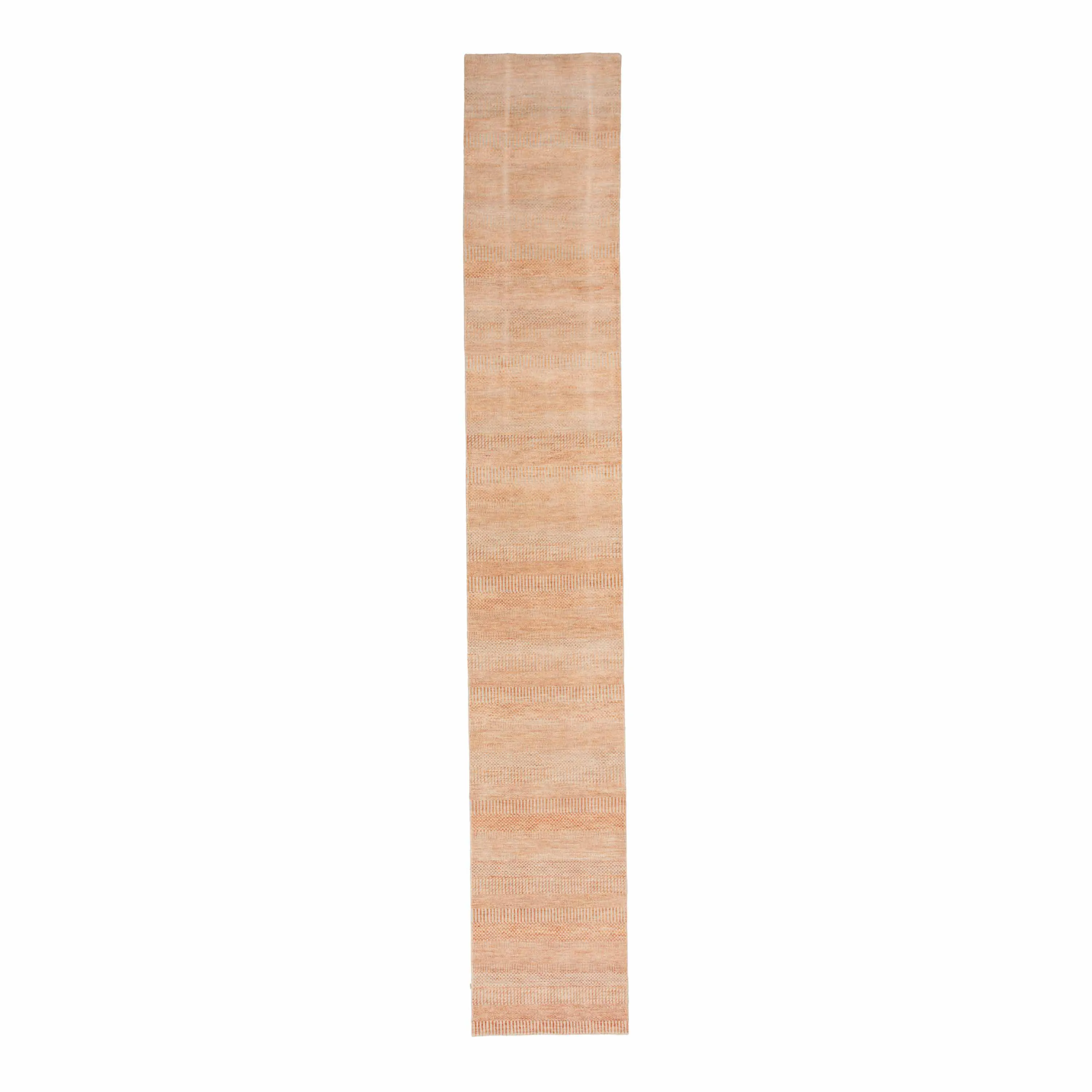 Pink Solid Indo Savannah Runner - 2'7" x 16'1"
