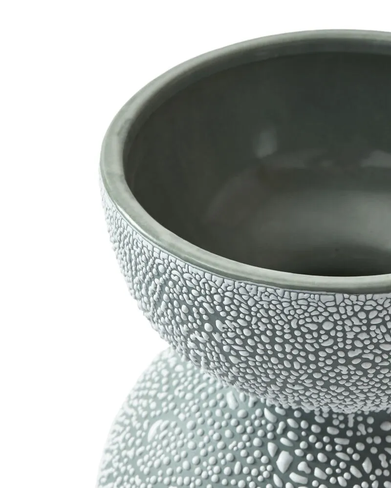 Pols Potten Boolb Dots Vase in Dark Green – Medium