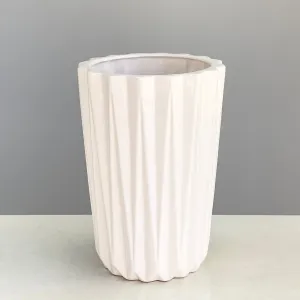 Porcelain Flower Vase White Large