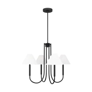 Porteau 30 in. 4 Lights Chandelier Black finish
