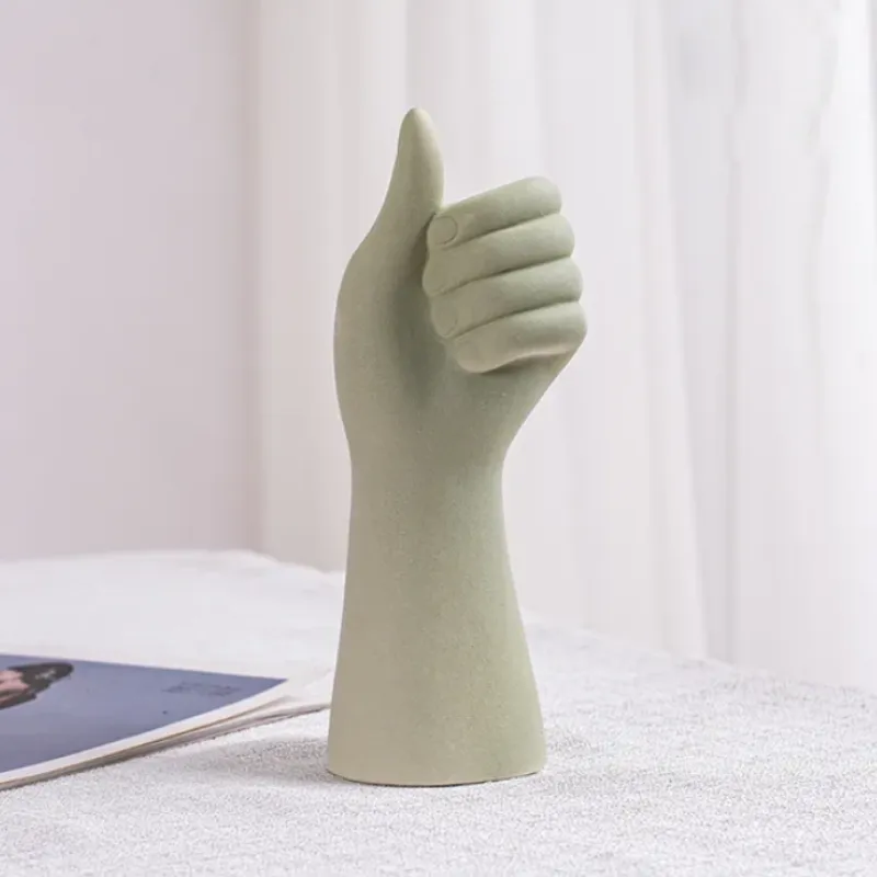 Raise Your Hand Ceramic Vase