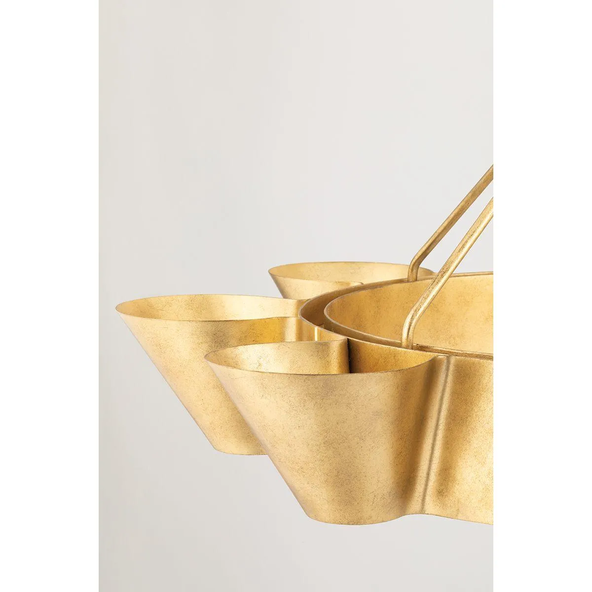Reeve 38 in. 8 Lights Chandelier Vintage Gold Finish