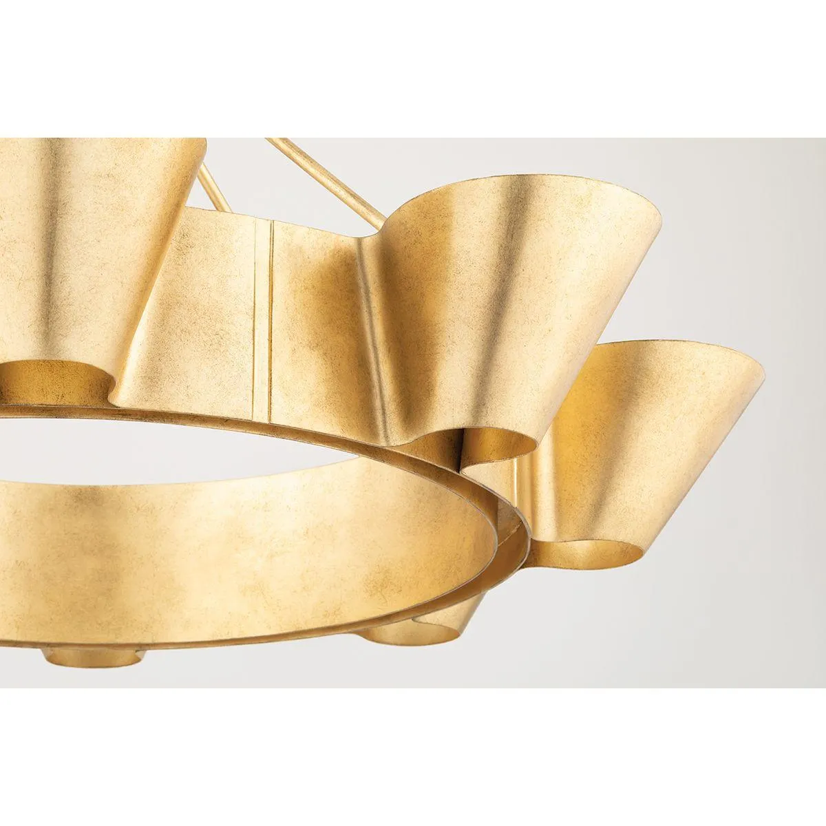 Reeve 38 in. 8 Lights Chandelier Vintage Gold Finish