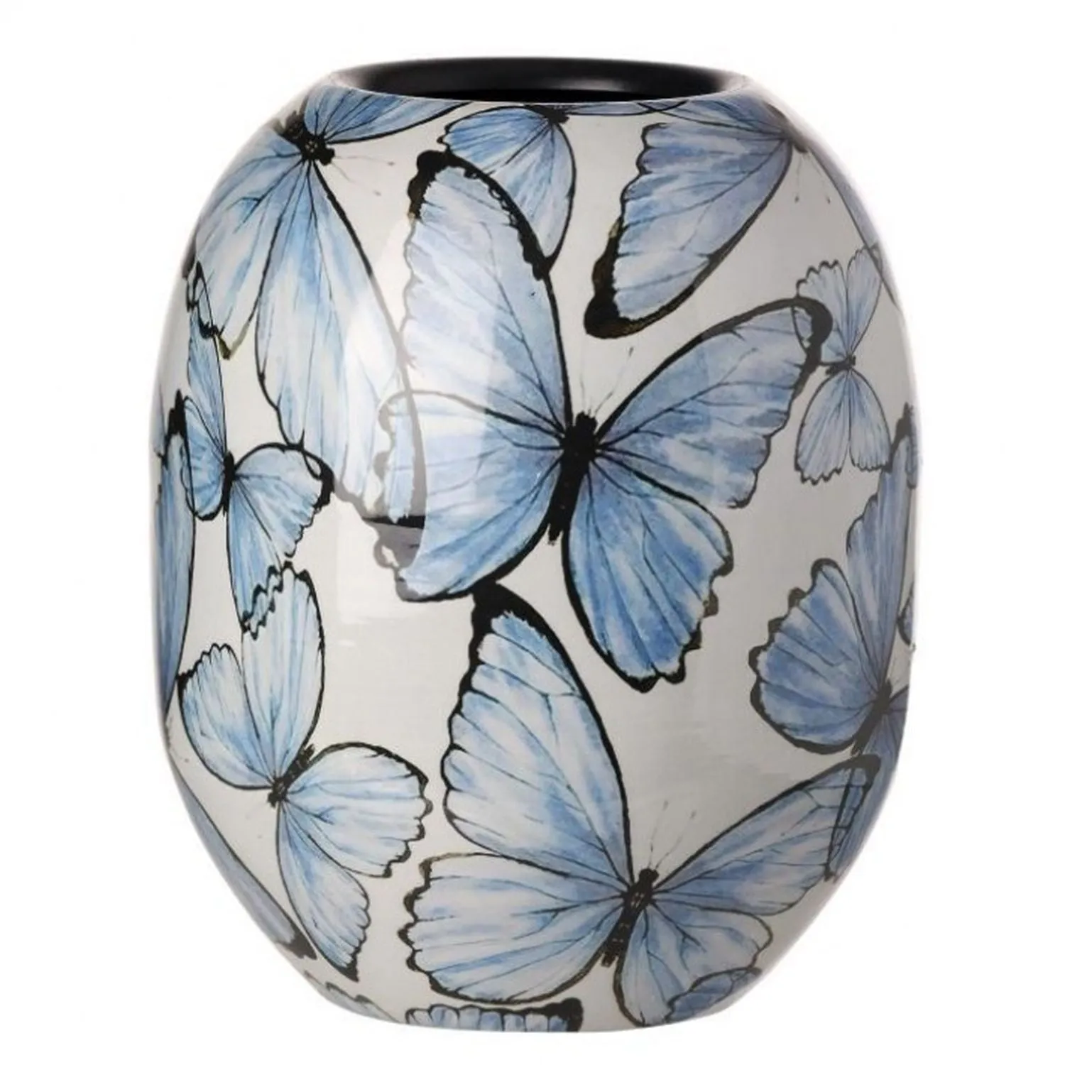Regency International Metal Butterfly Vase
