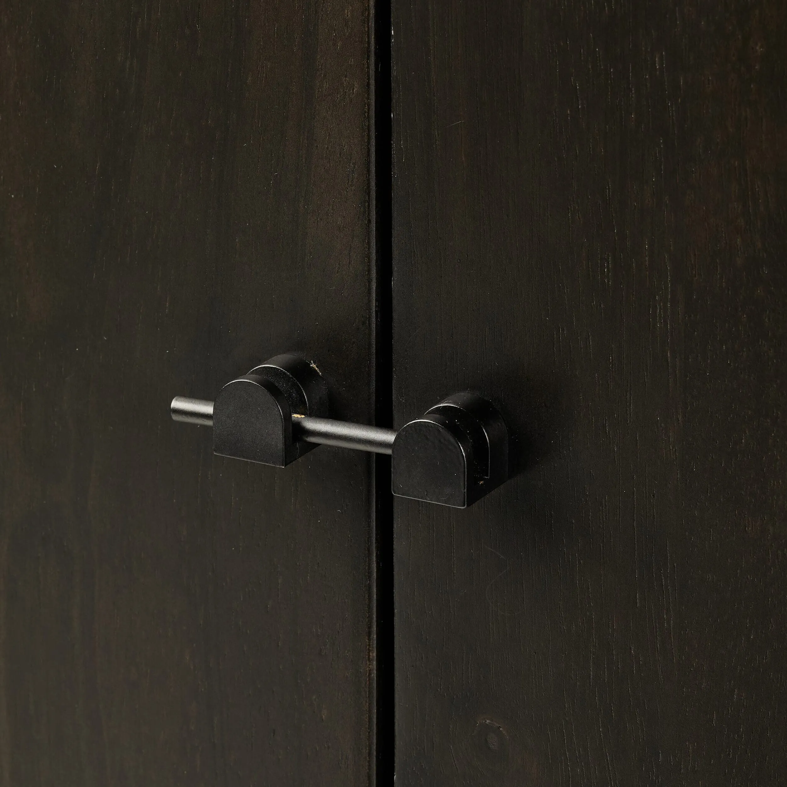 Reza Bar Cabinet, Worn Black