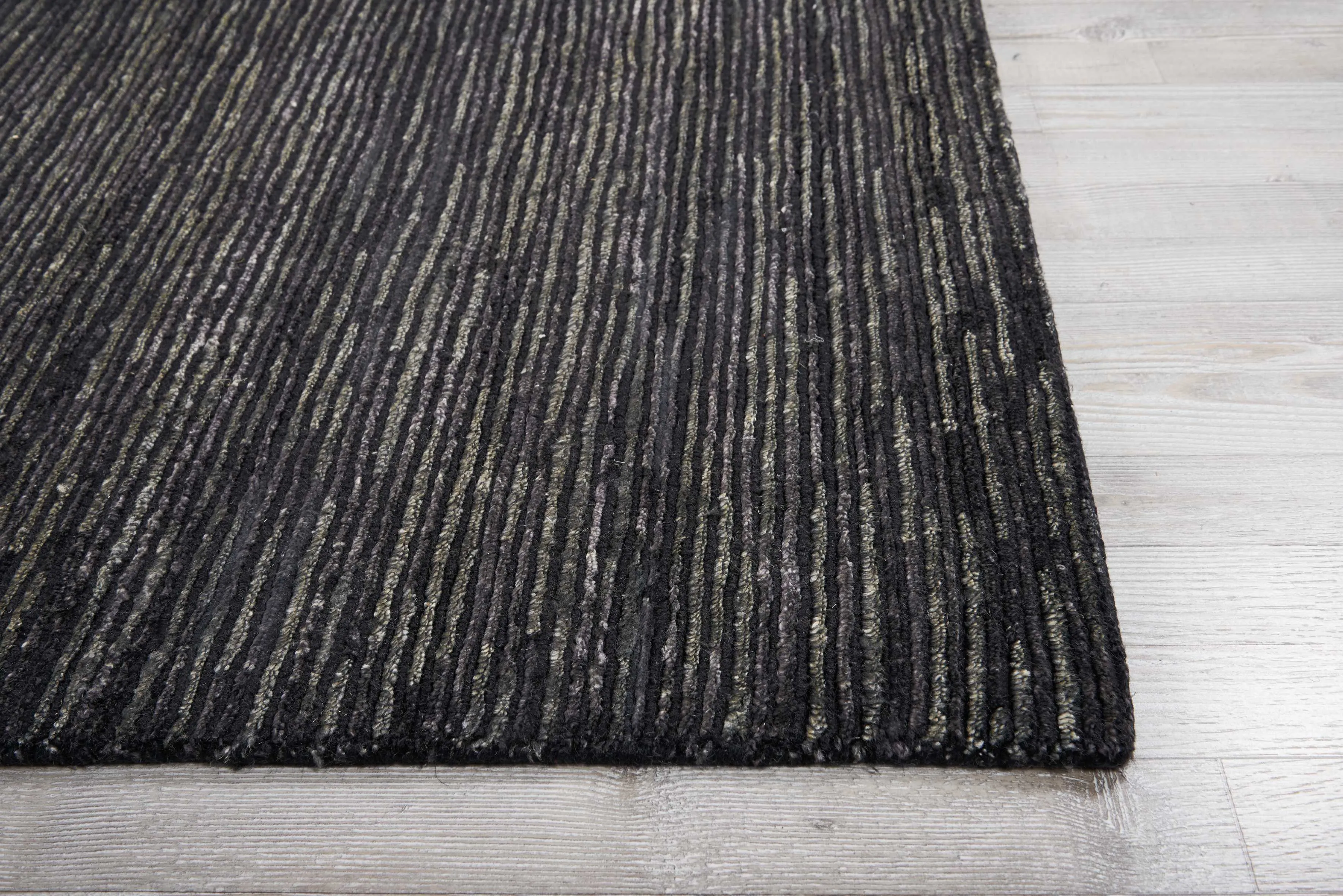 Ribbed Essentials Rug - Onyx Black