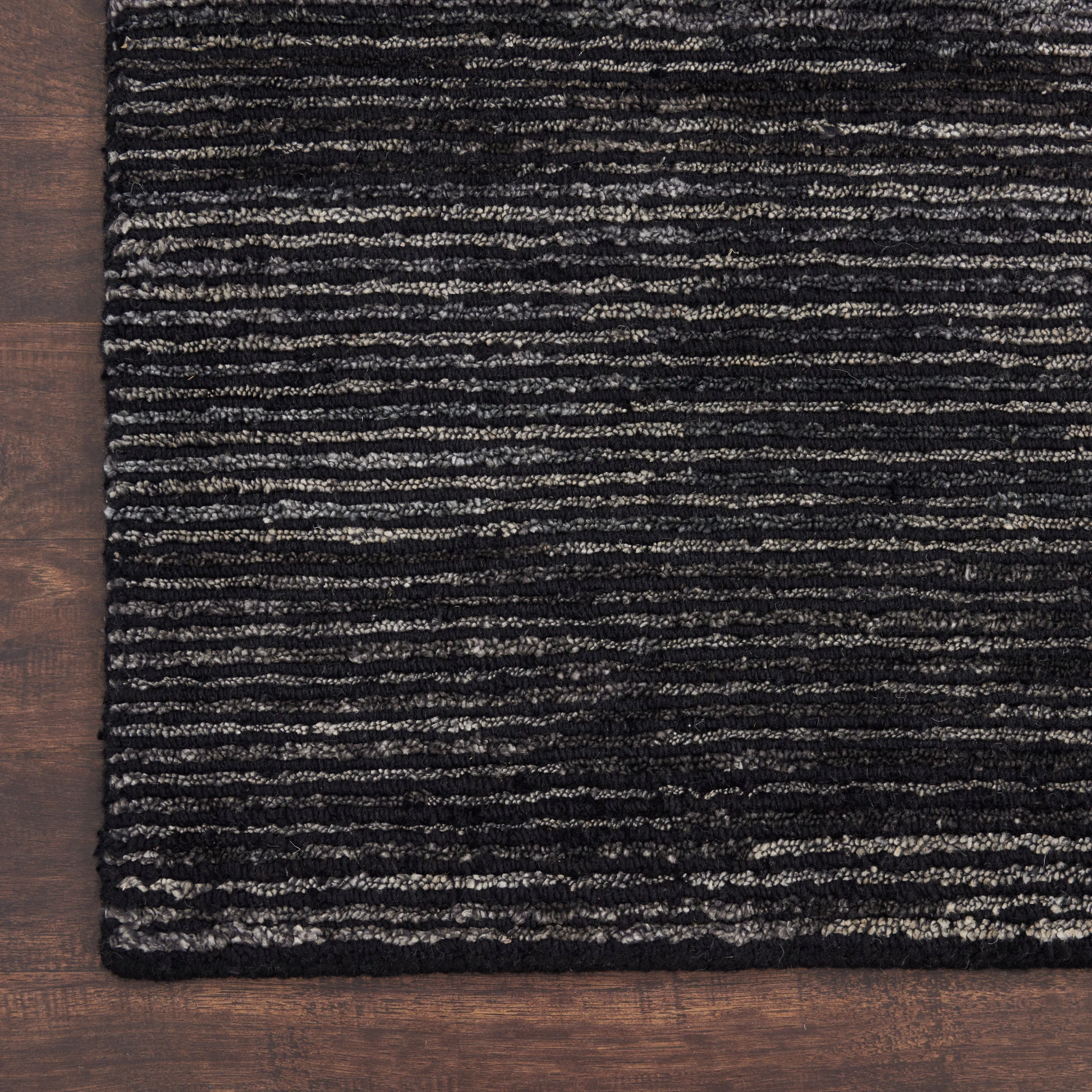Ribbed Essentials Rug - Onyx Black