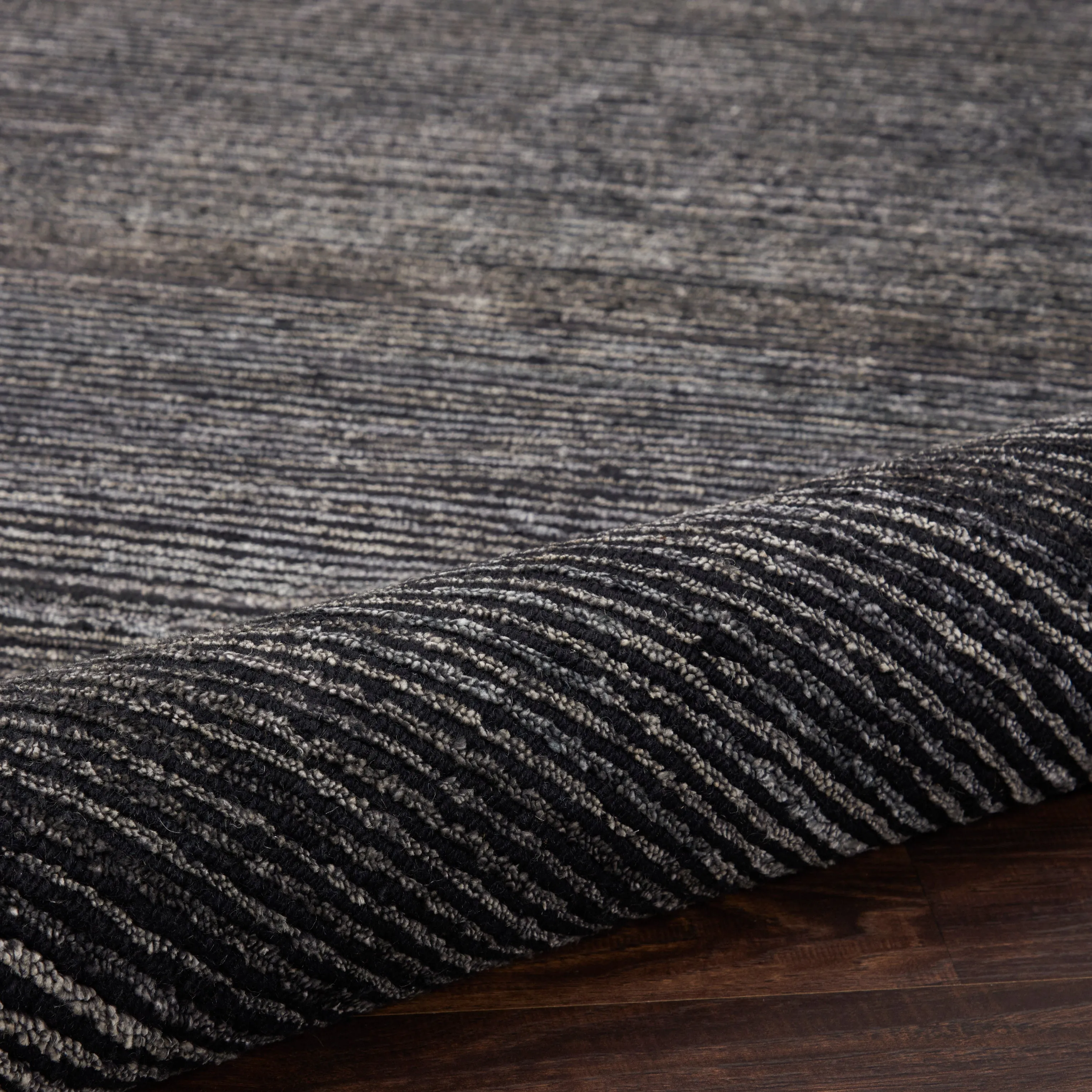 Ribbed Essentials Rug - Onyx Black