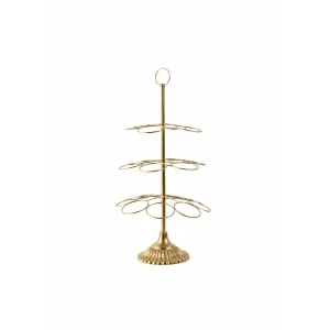Rice DK Hand Painted Metal 15 pcs. Cup Holder in Gold