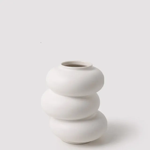 Ring Dance Plated Ceramic Vases
