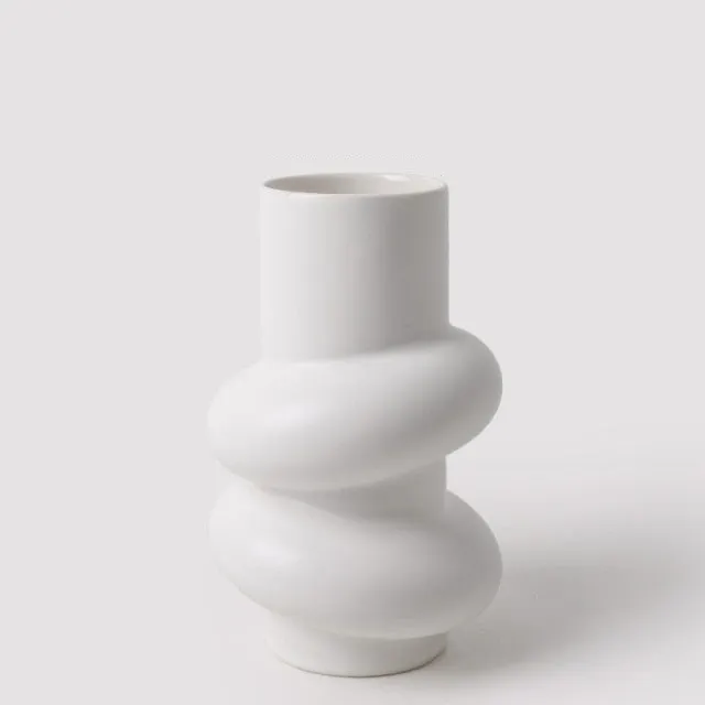 Ring Dance Plated Ceramic Vases