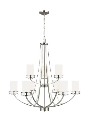 Robie Collection - Nine Light Chandelier | Finish: Brushed Nickel - 3121609EN3-962
