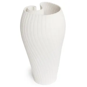 Ruby White Vase | 33cm