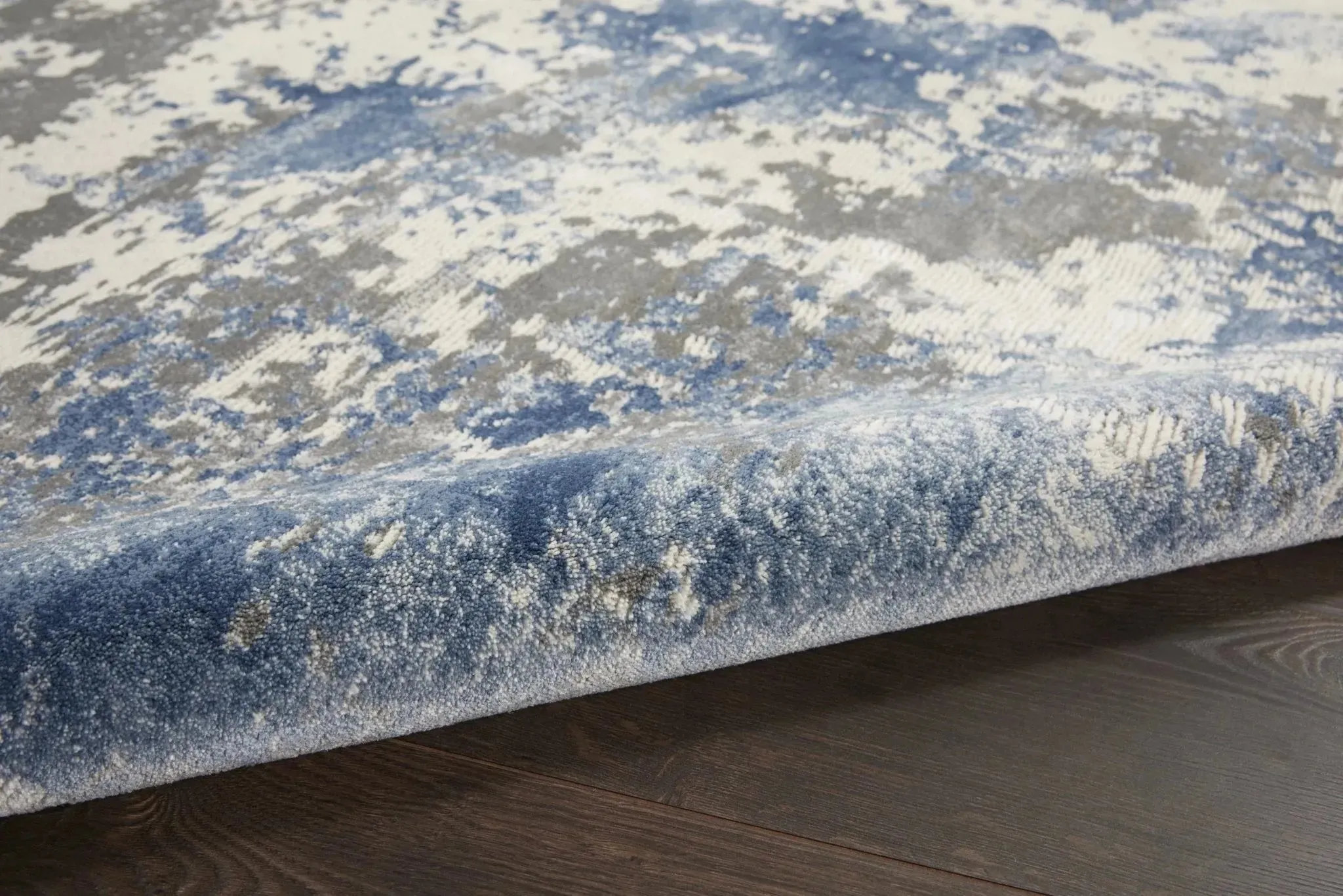 Rustic Textures RUS08 Grey/Blue Rug