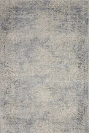 Rustic Textures RUS09 Ivory/Light Blue Rug