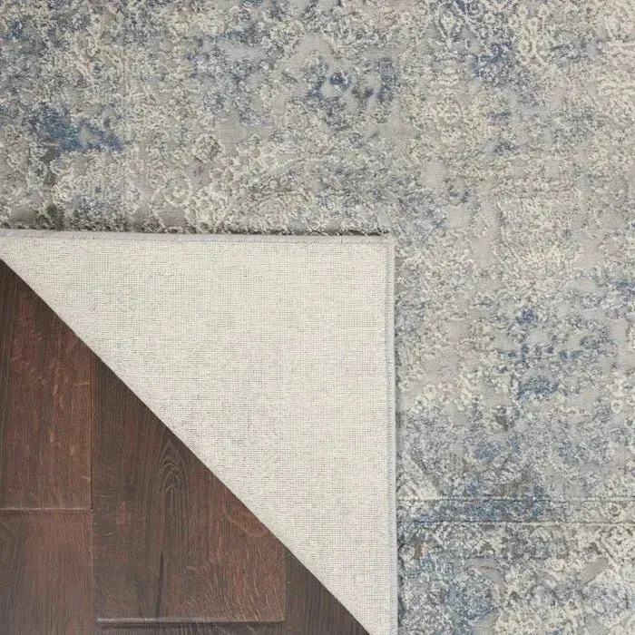 Rustic Textures RUS09 Ivory/Light Blue Rug