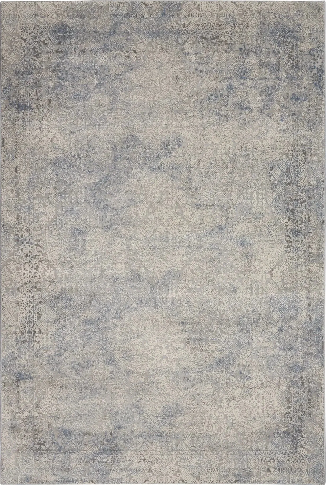 Rustic Textures RUS09 Ivory/Light Blue Rug