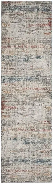 Rustic Textures RUS14 Light Grey/Multi Rug