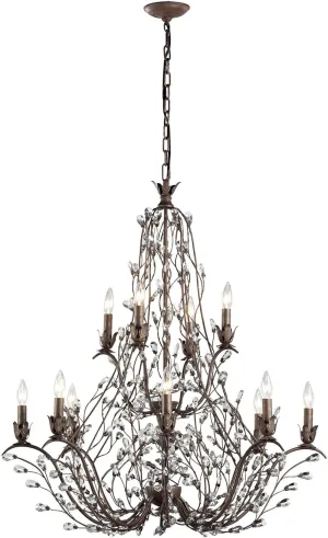Sagemore 12 Light Chandelier In Bronze Rust