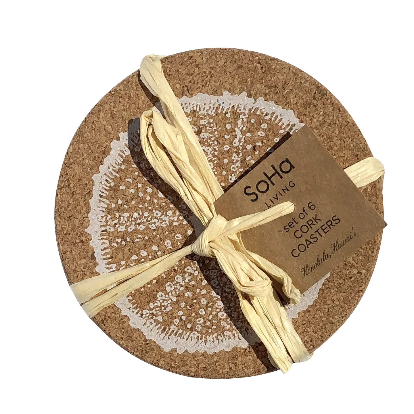 Sealife 2 Cork Coasters, Set of 6