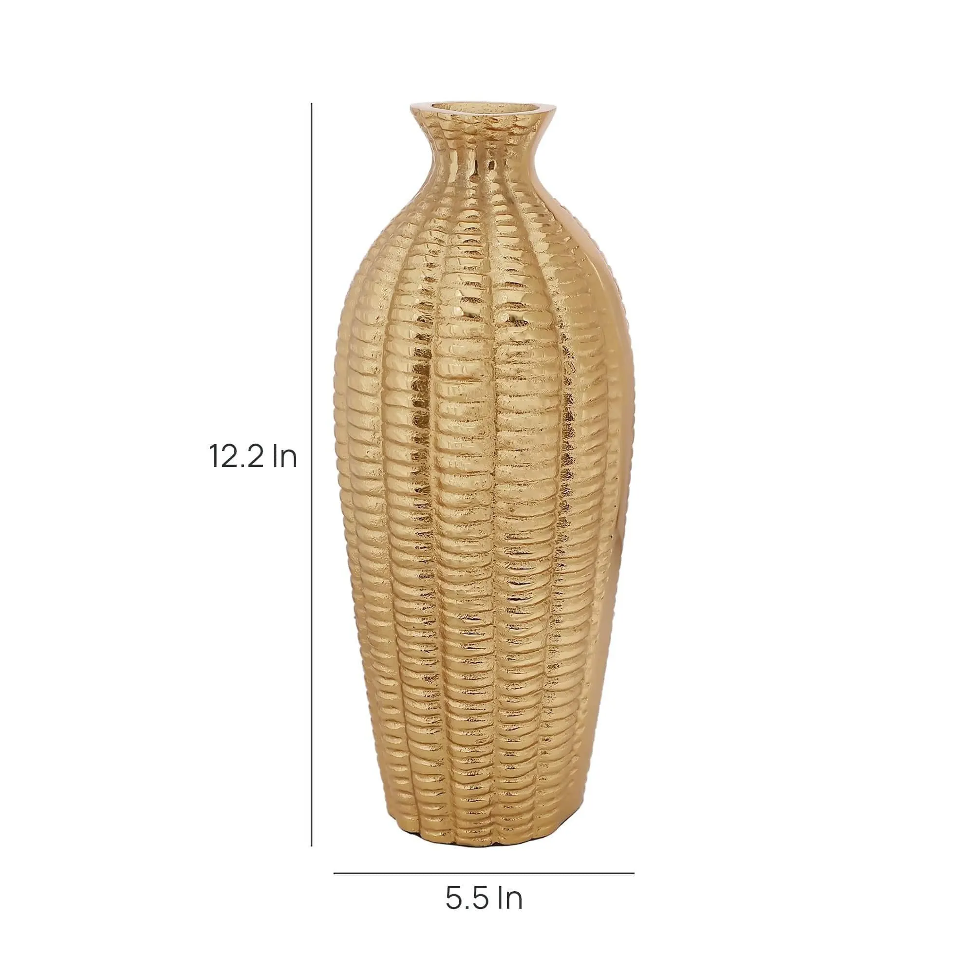 Serene Metallica Vase Gold
