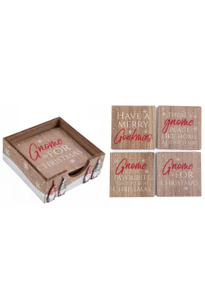 Set Of Four Coasters With Holder